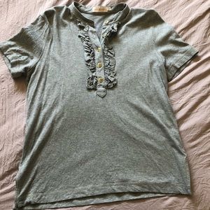 Tory Burch ruffle polo